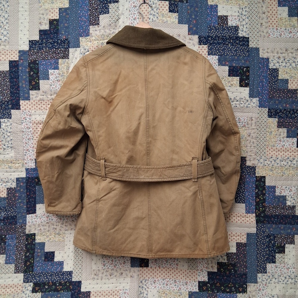 True Vintage 1940 WWII US Army M1938 Mackinaw Jeep Coat With Belt Wool Lined - Picture 2 of 16